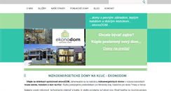 Desktop Screenshot of ekonodom.sk